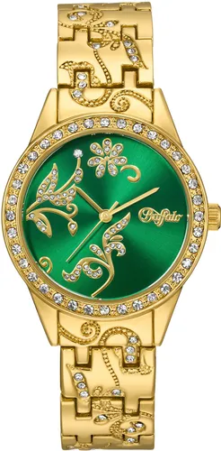 Quarzuhr BUFFALO Armbanduhren goldfarben Damen Quarzuhren