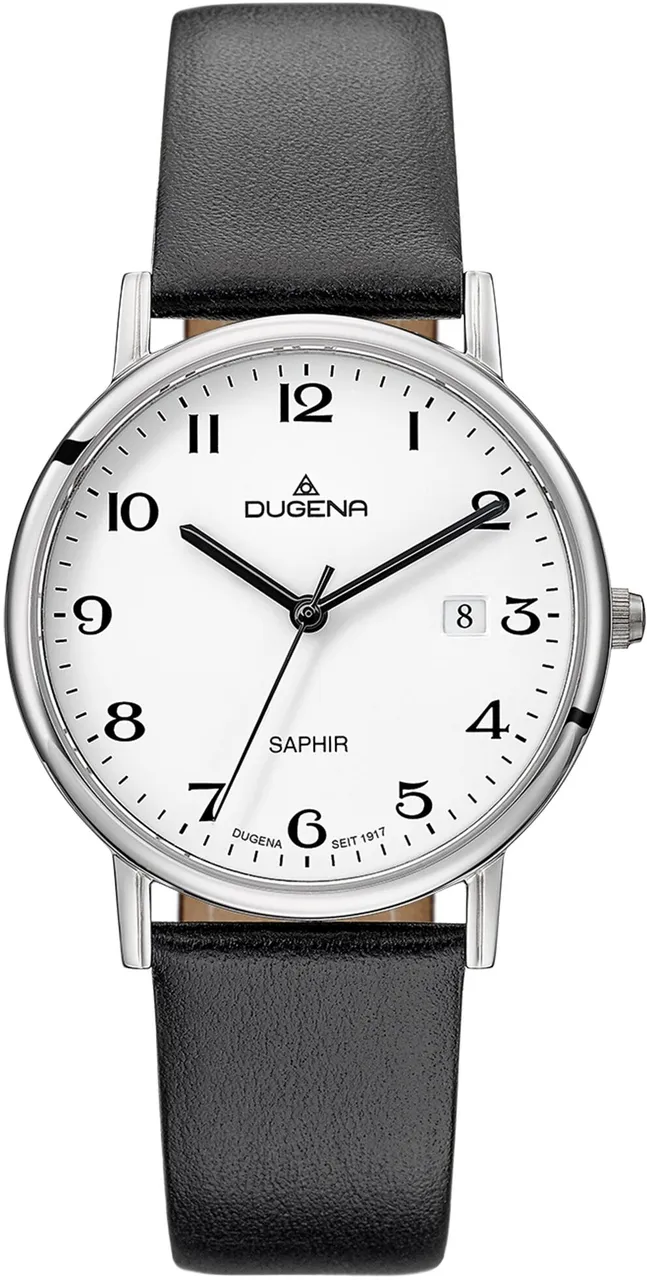 Quarzuhr DUGENA "Zenit, 4460727-1" Armbanduhren schwarz Damen Quarzuhren