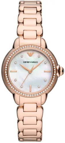 Quarzuhr EMPORIO ARMANI "AR11523" Armbanduhren rosegold (roségoldfarben) Damen Quarzuhren