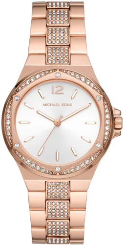 Quarzuhr MICHAEL KORS "LENNOX, MK7362" Armbanduhren rosegold (roségoldfarben) Damen Quarzuhren Armbanduhr, Damenuhr, analog