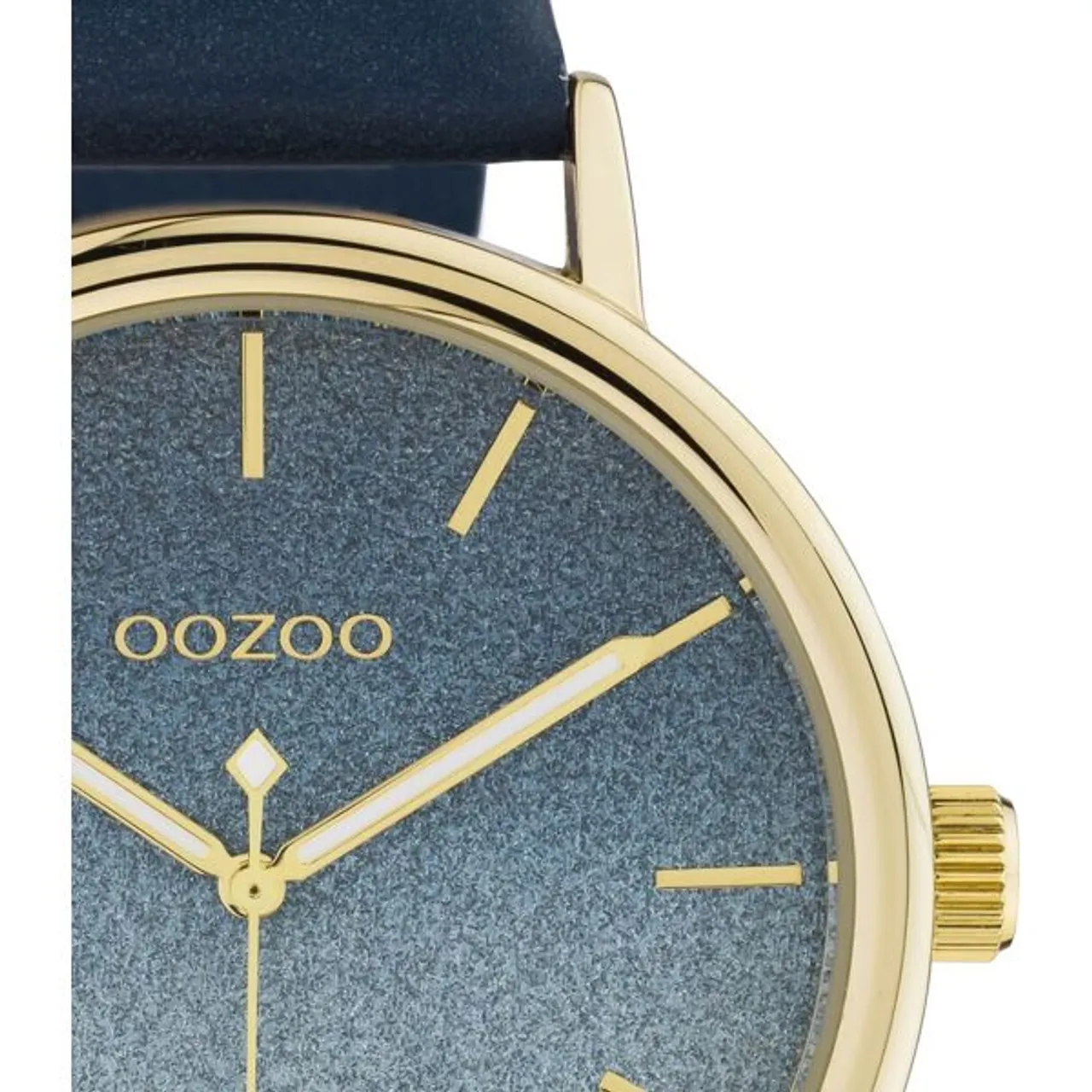 Quarzuhr OOZOO "C10938" Armbanduhren blau Damen Quarzuhren