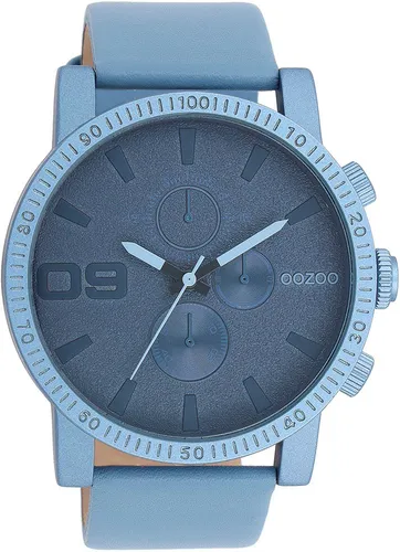 Quarzuhr OOZOO "C11216" Armbanduhren blau (hellblau) Herren Quarzuhren