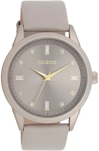 Quarzuhr OOZOO "C11287" Armbanduhren grau (taupe) Damen Quarzuhren