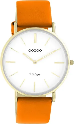 Quarzuhr OOZOO "C20307" Armbanduhren orange Damen Quarzuhren