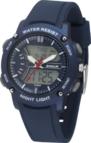 Quarzuhr SINAR "XW-27-2" Armbanduhren blau Herren Quarzuhren
