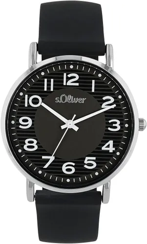 Quarzuhr S.OLIVER Armbanduhren schwarz Damen Quarzuhren