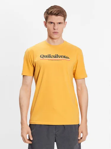 Quiksilver T-Shirt Between The Lines EQYZT07216 Gelb Regular Fit