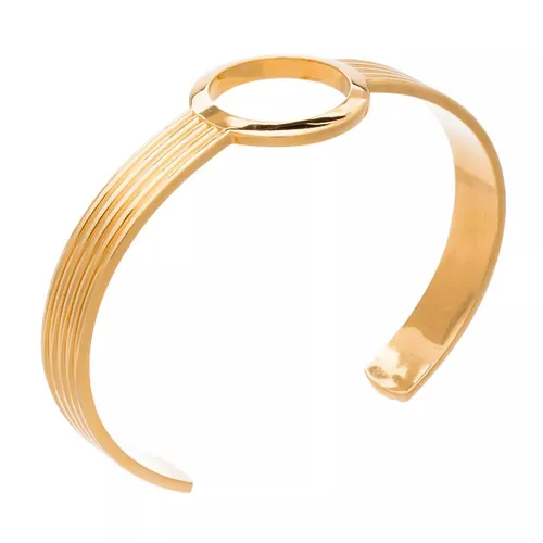 Rachel Jackson London Armband - Eternity Circle Bangle - Gr. M - in Gold - für Damen