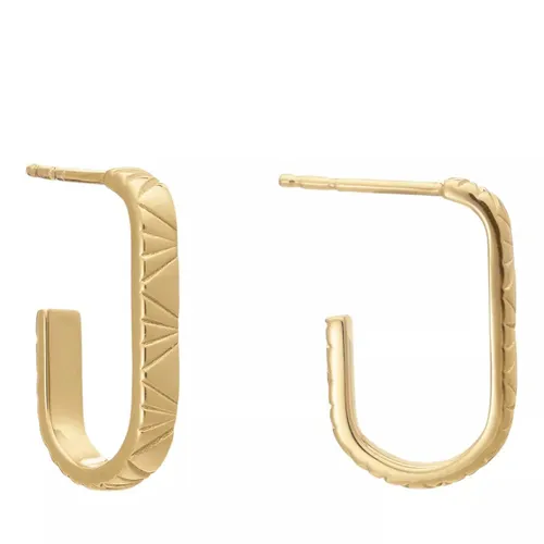 Rachel Jackson London Ohrringe - Medium Deco Oval Hoop Earrings - Gr. unisize - in Gold - für Damen