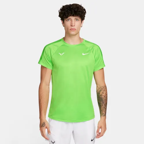 Rafa Challenger Nike Dri-FIT Kurzarm-Tennisoberteil für Herren - Grün
