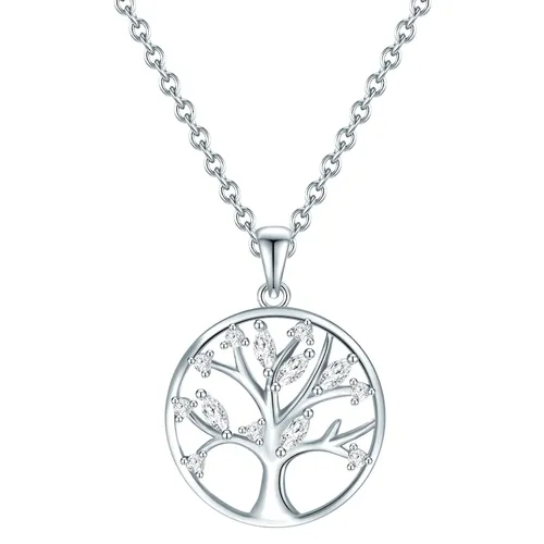 Rafaela Donata  Rafaela Donata Halskette Baum des Lebens Sterling Silber Zirkonia in Silber Halskette 1.0 pieces