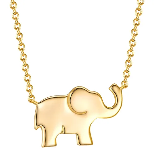 Rafaela Donata  Rafaela Donata Halskette Elefant Sterling Silber in Gelbgold Halskette 1.0 pieces