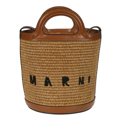 Raffia Mini Bucket Bag Tropicalia Marni