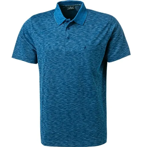 RAGMAN Herren Polo-Shirt blau Baumwoll-Jersey