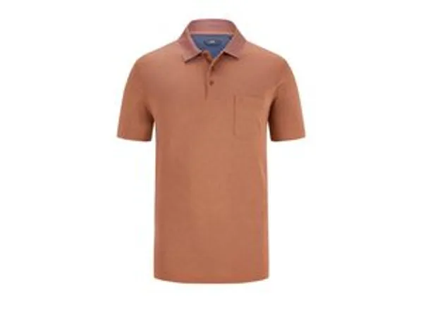 Ragman Poloshirt gemustert in Soft Knit Qualität