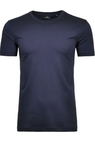 RAGMAN Regular Fit T-Shirt Rundhals dunkelblau, Einfarbig