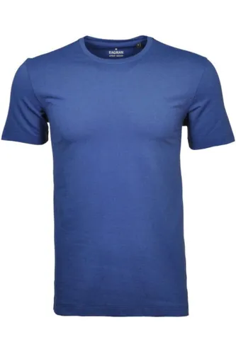 RAGMAN Soft Knit Regular Fit T-Shirt Rundhals blau, Einfarbig