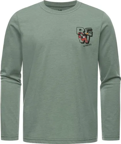 Ragwear Sweatshirt Gurgi Print Leichtes Jungen Langarmshirt mit Logodruck