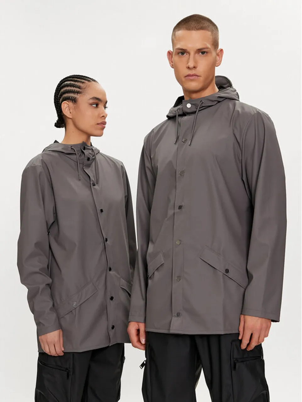 Rains Regenjacke Jacket W3 12010 Grau Regular Fit