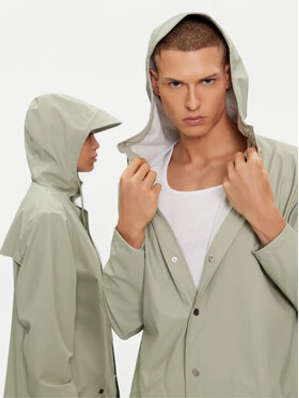 Rains Regenjacke Jacket W3 12010 Grün Regular Fit