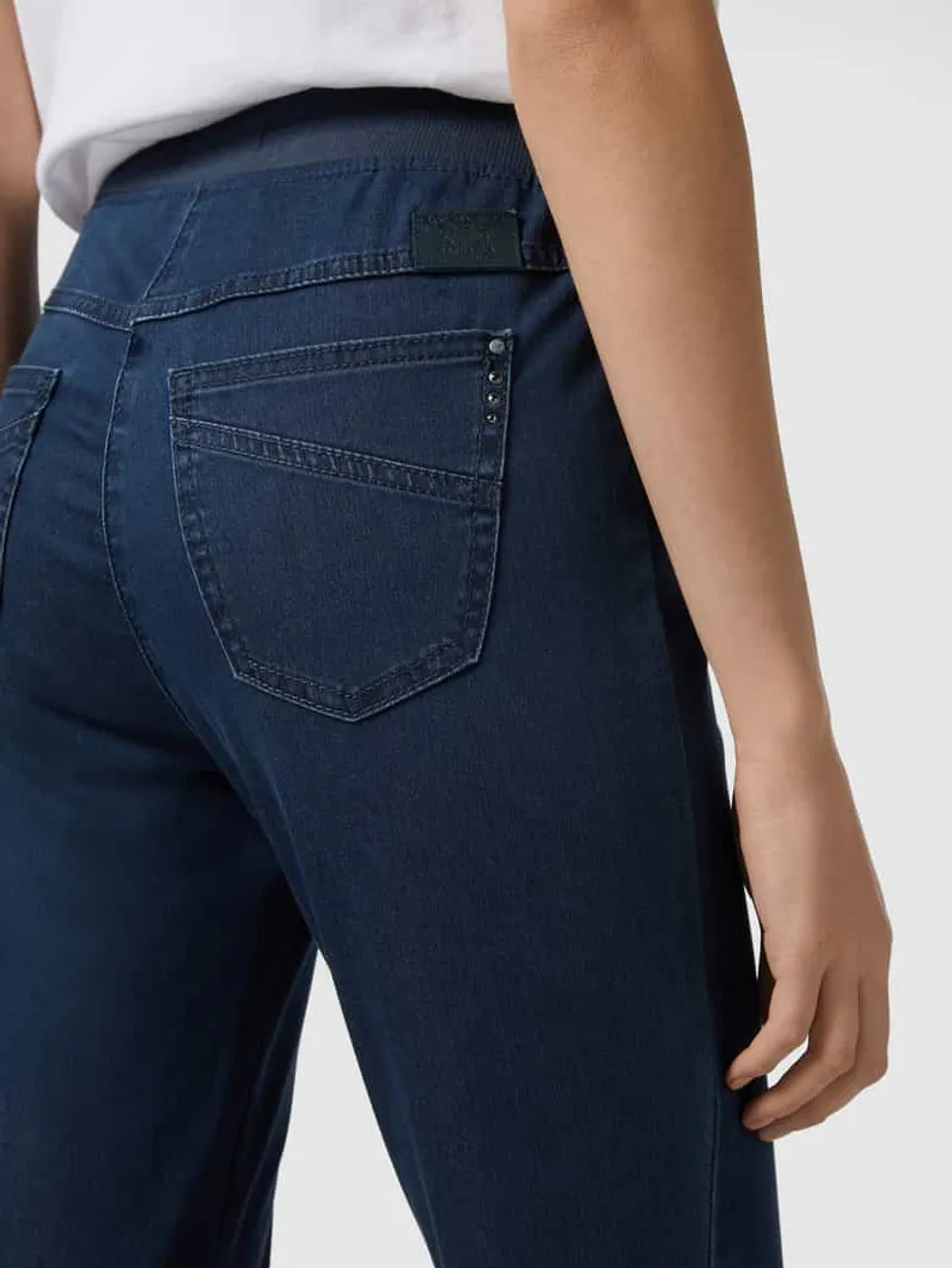 Raphaela By Brax Slim Fit 5-Pocket-Jeans mit elastischem Bund - 'Super Dynamic' in Blau