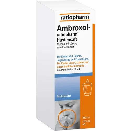 ratiopharm - AMBROXOL- Hustensaft Husten & Bronchitis 250 ml