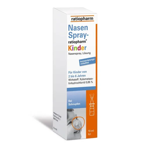 ratiopharm - NASENSPRAY- Kinder konservierungsmittelfrei Schnupfen & Nasennebenhöhlen 10 ml