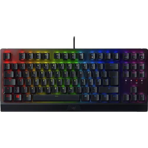 RAZER BlackWidow V3 Tenkeyless, Gaming Tastatur, Mechanisch, Razer Green, Kabelgebunden, Schwarz
