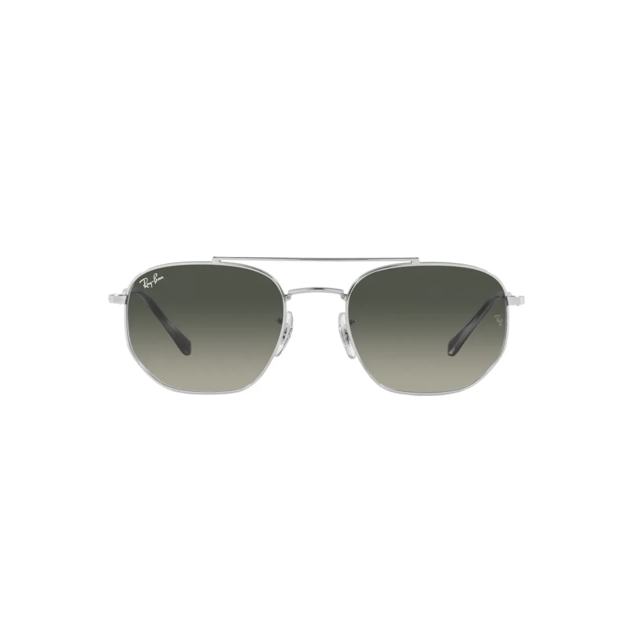 RB 3707 Silberne Metall Sonnenbrille für Männer Ray-Ban