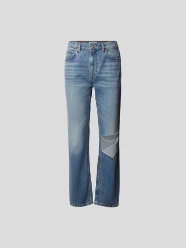 RE/DONE Straight Fit Jeans in Hellblau