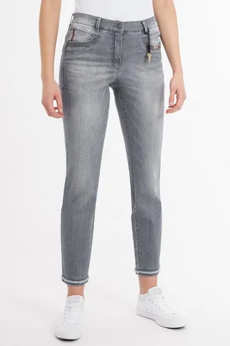 Recover Pants Slim-fit-Jeans ALEXA Kontrastfarbige Stickereien