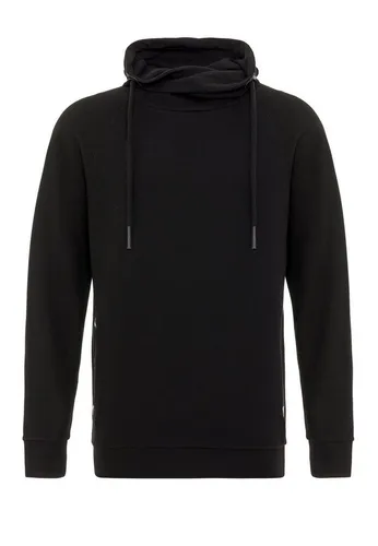 RedBridge Sweatshirt Herren Pullover mit hohen Schalkragen Schwarz L hoher Schalkragen