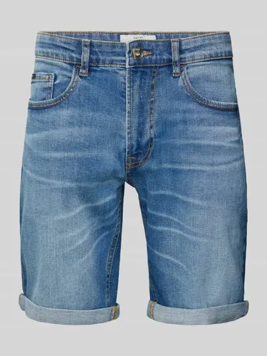 Redefined Rebel Regular Fit Jeansshorts im Destroyed-Look Modell 'PORTO' in Jeansblau