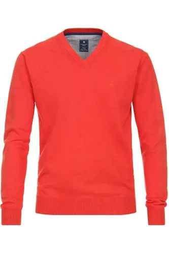 Redmond Casual Regular Fit Pullover rot, Einfarbig