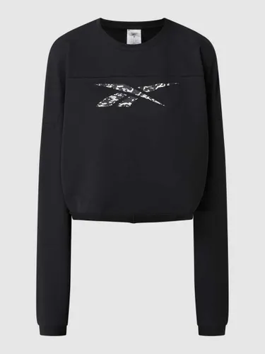 Reebok Active Sweatshirt mit überschnittenen Schultern in Black