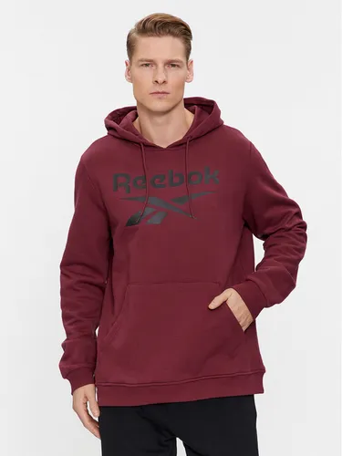 Reebok Sweatshirt Identity Fleece Stacked Logo IM3955 Dunkelrot Regular Fit