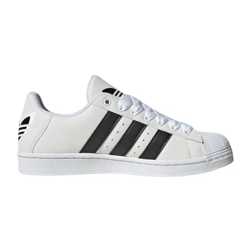 Reflektierende Superstar Sneakers Weiß Schwarz Adidas Originals