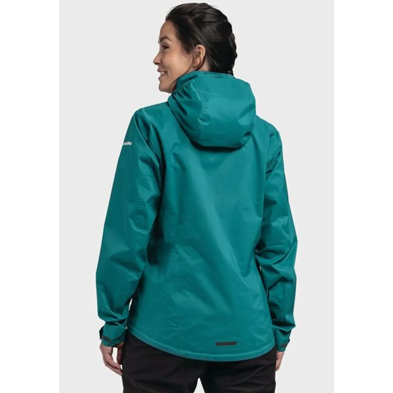 Regenjacke SCHÖFFEL "2.5L Jacket Tarvis L" Gr. 38, grün (6895, grün) Damen Jacken
