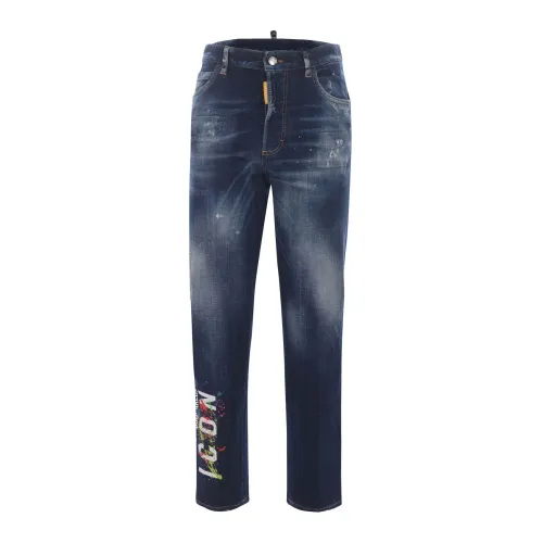 Regular Fit Blaue Jeans Dsquared2