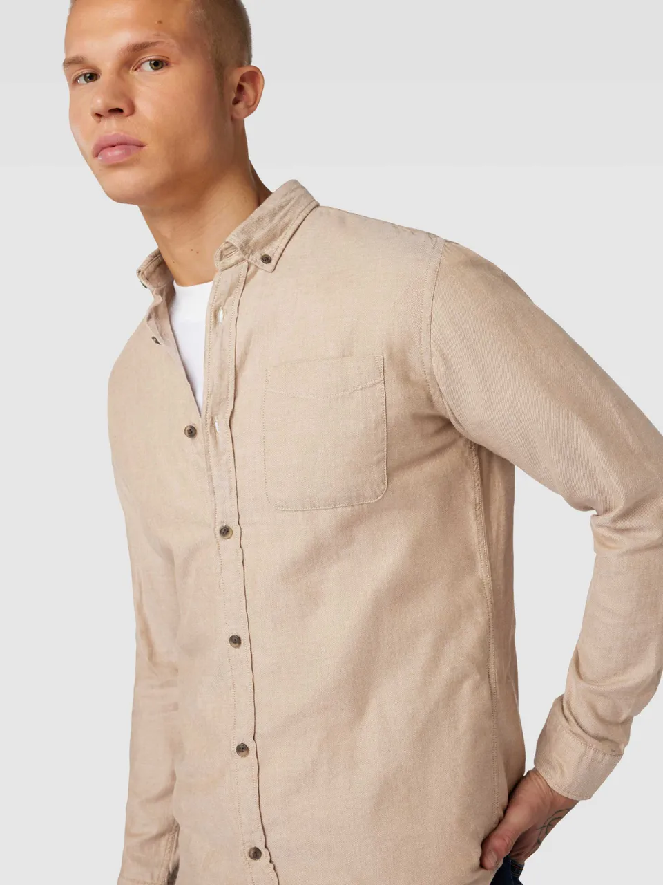 Regular Fit Freizeithemd mit Button-Down-Kragen Modell 'CLASSIC'