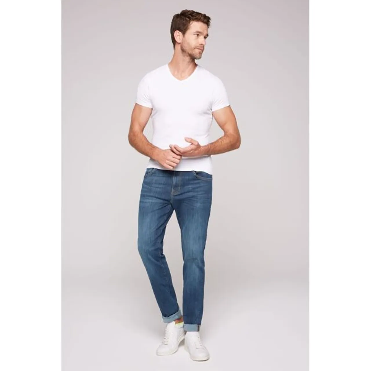 Regular-fit-Jeans CAMP DAVID Gr. 36, Länge 30, blau Herren Jeans Regular Fit