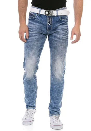 Regular-fit-Jeans CIPO & BAXX Gr. 29, Länge 32, blau (blue) Herren Jeans Regular Fit