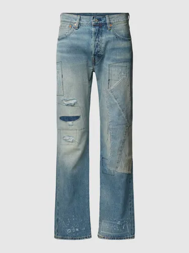 Regular Fit Jeans im Destroyed-Look Modell "501 HAPPY TO BE HERE"
