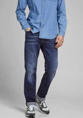 Regular-fit-Jeans JACK & JONES "CLARK JJORIGINAL" Gr. 34, Länge 30, blau (blue, used) Herren Jeans Regular Fit