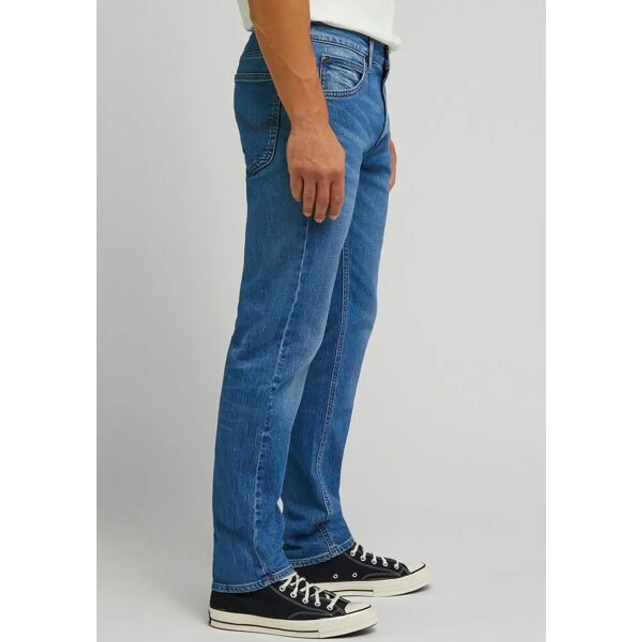 Regular-fit-Jeans LEE "DAREN ZIP FLY" Gr. 36, Länge 30, blau (indigo vintage) Herren Jeans Regular Fit