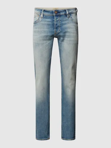 Regular Fit Jeans mit Label-Details
