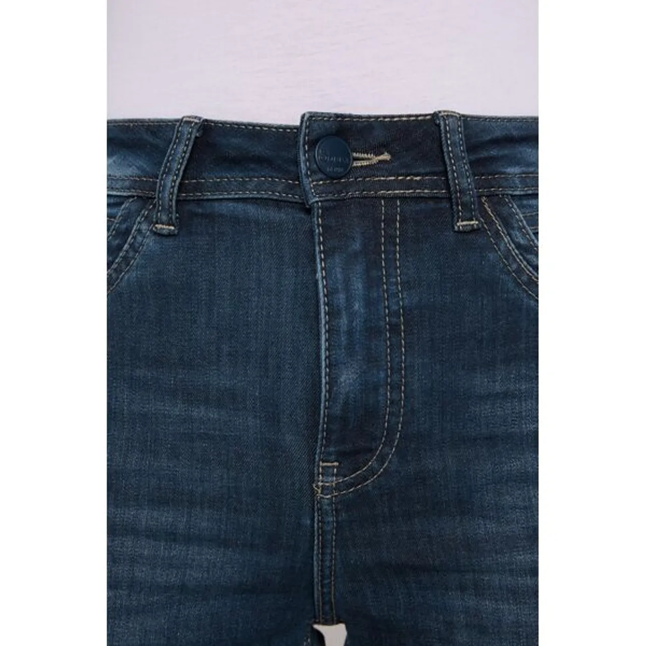 Regular-fit-Jeans SOCCX Gr. 28, Länge 32, blau Damen Jeans High-Waist-Jeans