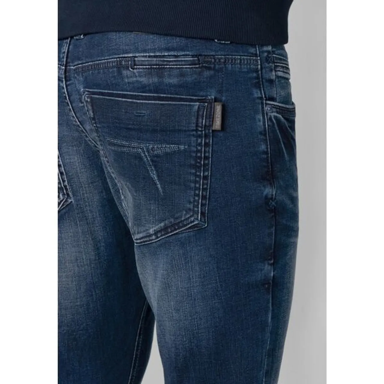 Regular-fit-Jeans TIMEZONE "Regular GerritTZ" Gr. 30, Länge 32, blau Herren Jeans 5-Pocket-Jeans
