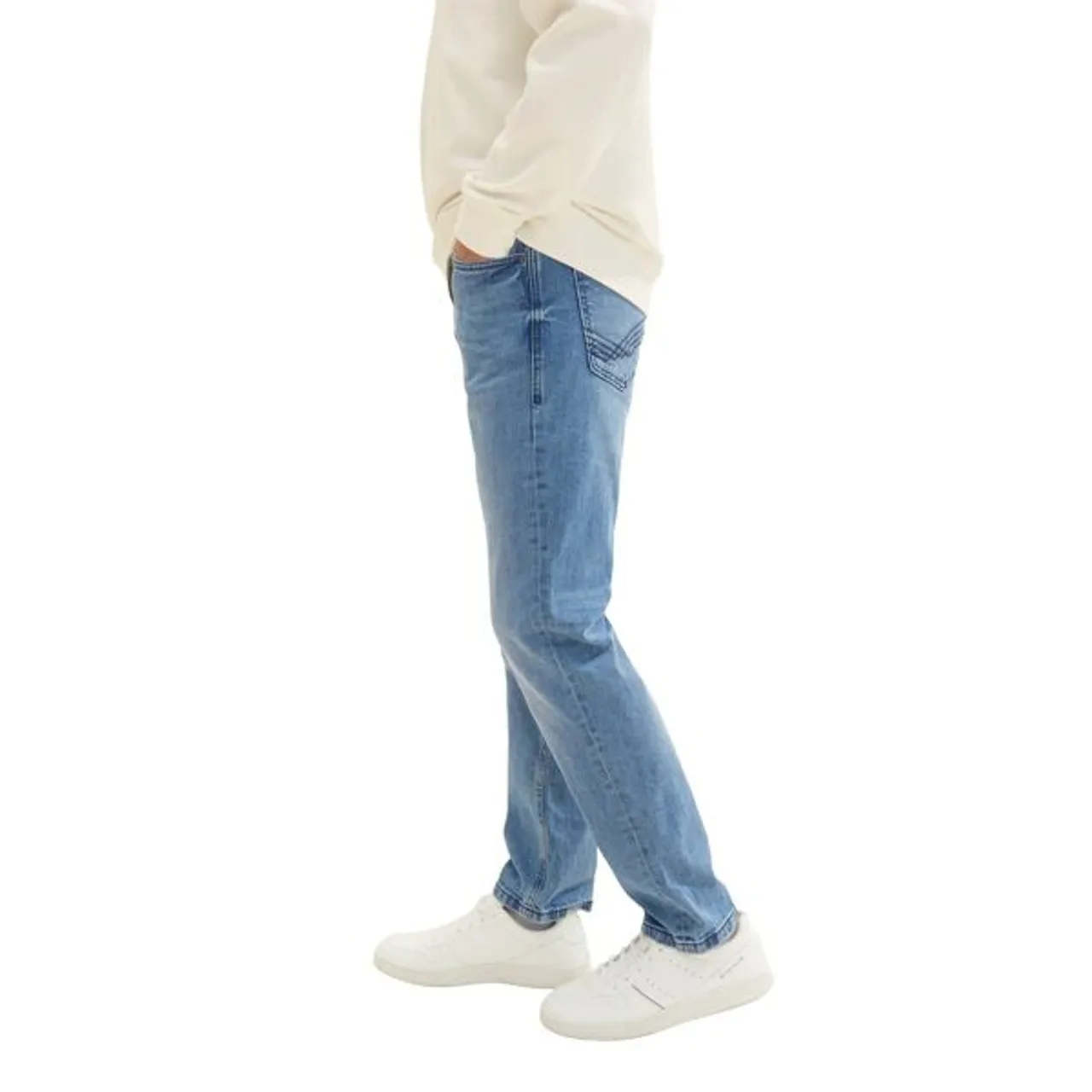 Regular-fit-Jeans TOM TAILOR Gr. 34, Länge 34, super stone blue denim Herren Jeans Regular Fit