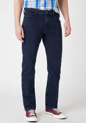 Regular-fit-Jeans WRANGLER "Authentic Regular" Gr. 32, Länge 34, blau (blue, black) Herren Jeans Regular Fit